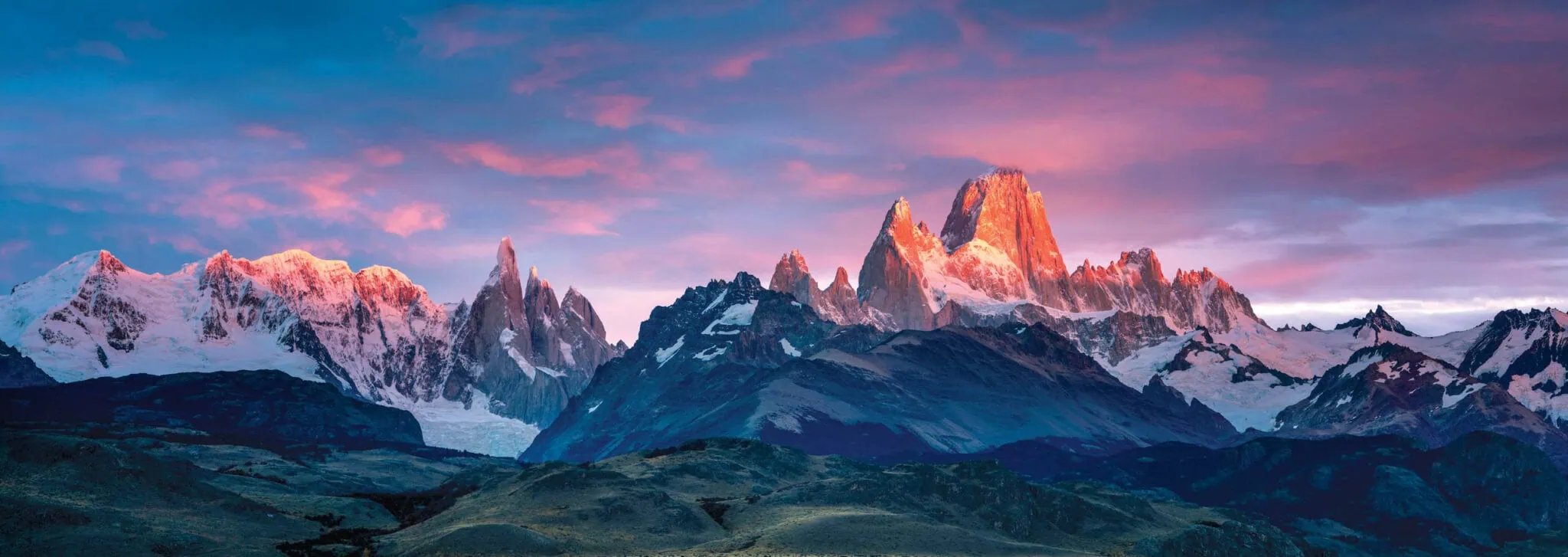 Torres del Paine at golden hour